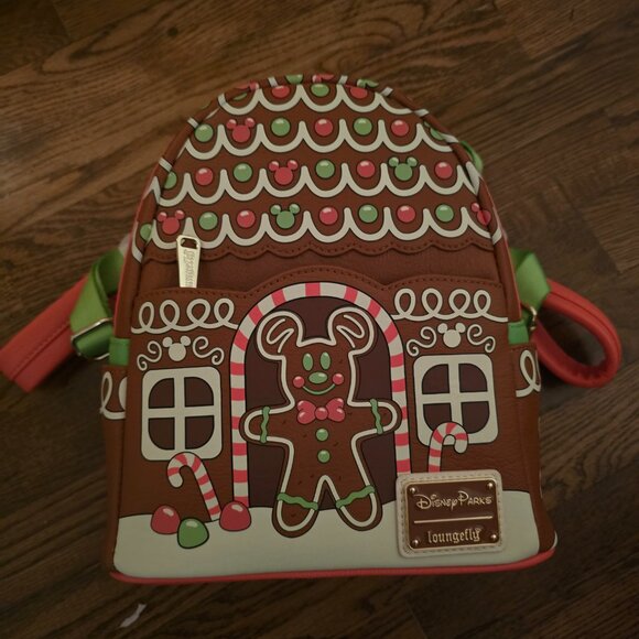 Disney Parks Mickey Mouse Gingerbread Loungefly Mini Backpack – Disney Eats NWT main image 5